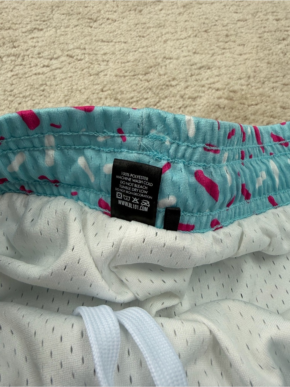 Baseball Lifestyle 101 Adult Size Medium Ice Cream Sprinkles Athletic Shorts - Picture 5 of 10